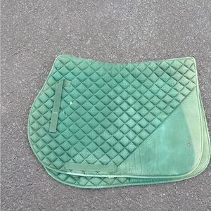 Green Quilted Saddle Pad